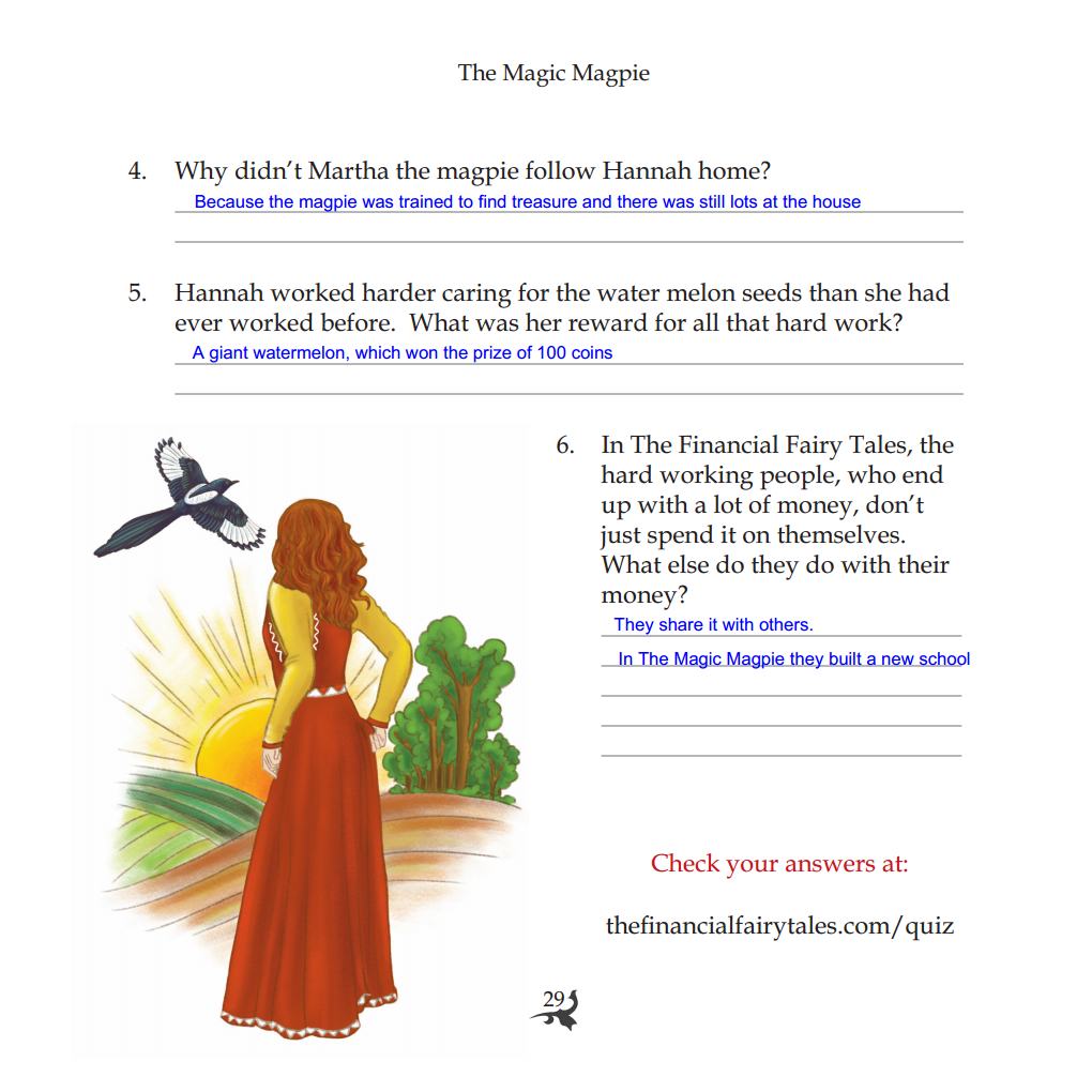 magic magpie quiz page 2 answers