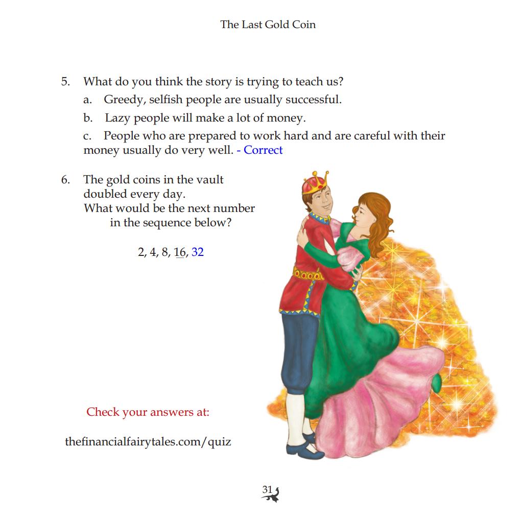 Last gold coin quiz page 2